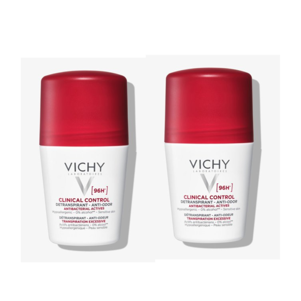 Vichy Clinical Control 96H Mulher 50mlx2 - 50% 2ª Unidade